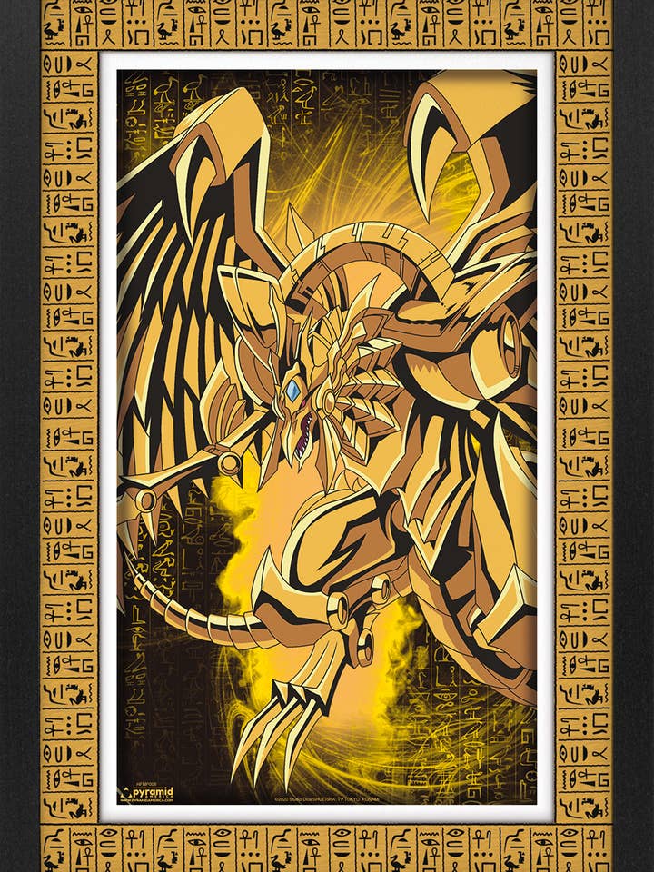 Yu-Gi-Oh! - Dieu Égyptien - Dragon Ailé 11x17 Faux Mat pour la vente par Pyramid America