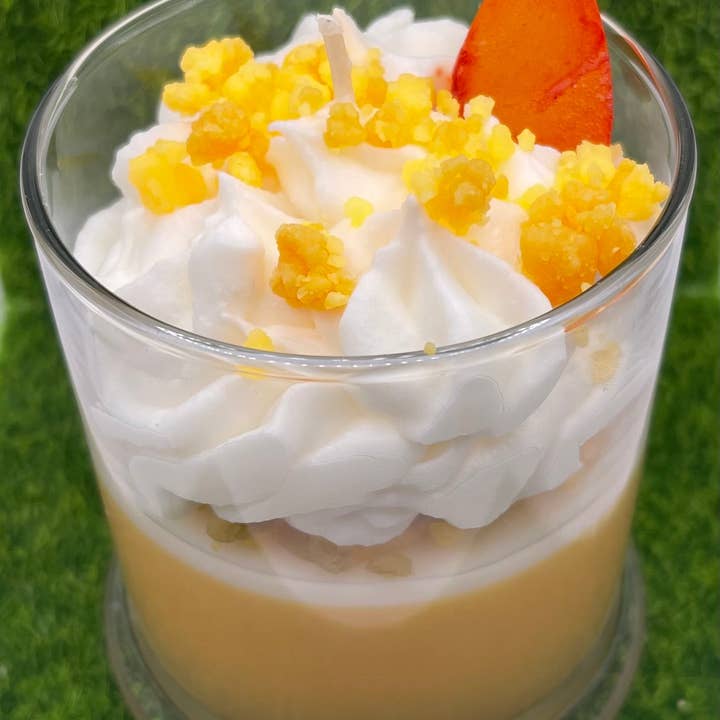 JerrBear's Soap and Candle Company - Wholesale Jar/Filled Candle - Peaches 'n Cream 8oz Soy Candle5