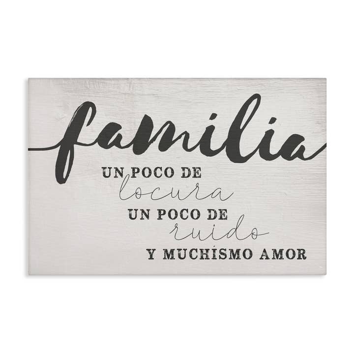Stupell Industries - Wholesale Wall Decor - Kids & Baby - Familia y Muchísimo Amor Canvas Wall Art13