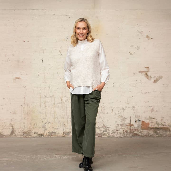 Adeline tanktop - Creme voor wholesale door Sarta