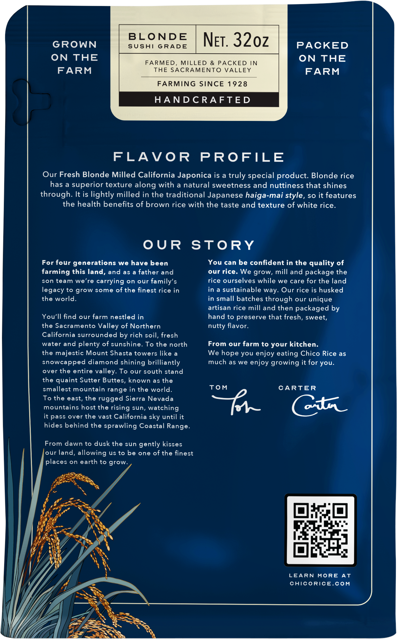 Chico Rice - Wholesale Rice - Blonde Milled California Japonica Rice1