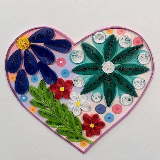 Small Quilled Card 1020 for wholesale by Amaranta Designs
