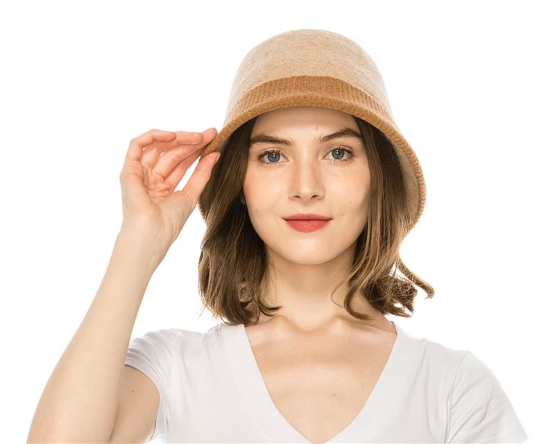 DNMC - Vendita all'ingrosso Cappello cloche - Donna - Cappello a cloche morbido in misto lana - 3 colori6