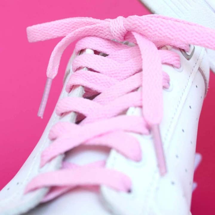 furiouslaces - Wholesale Shoelaces – Unisex - Pink flat shoelaces3