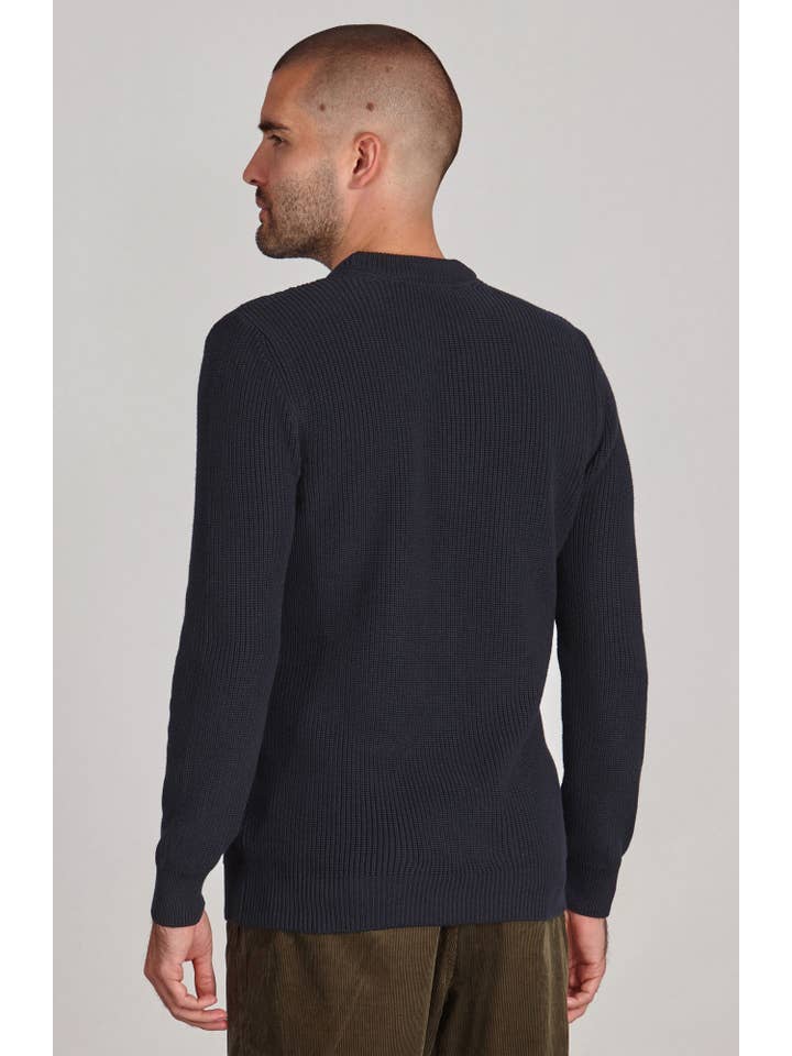 Paul James Knitwear - Wholesale Knit Sweater - Men's - Mens Midweight Cotton Fisherman Rib Jumper