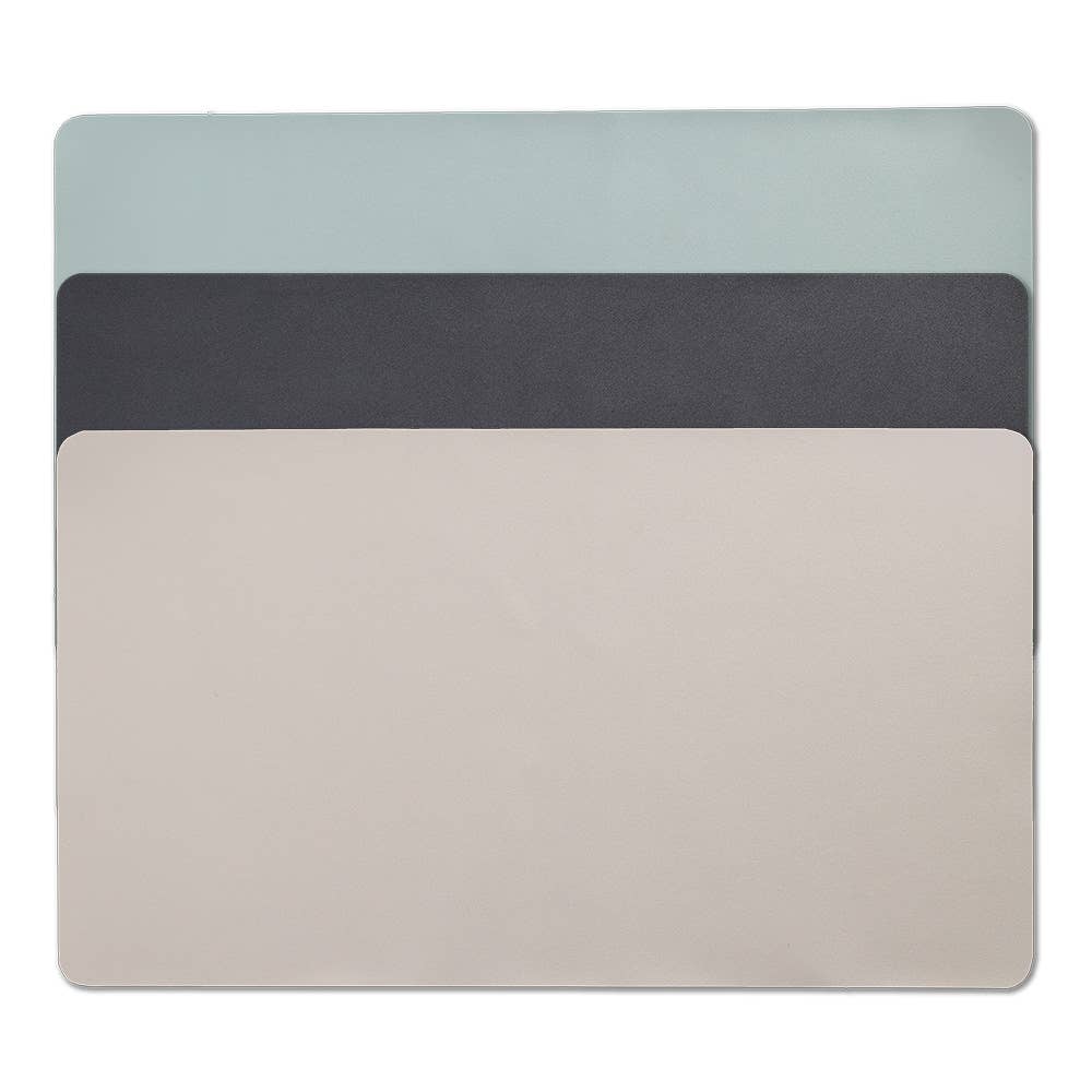 Desk pad, faux leather, black for wholesale on Faire5