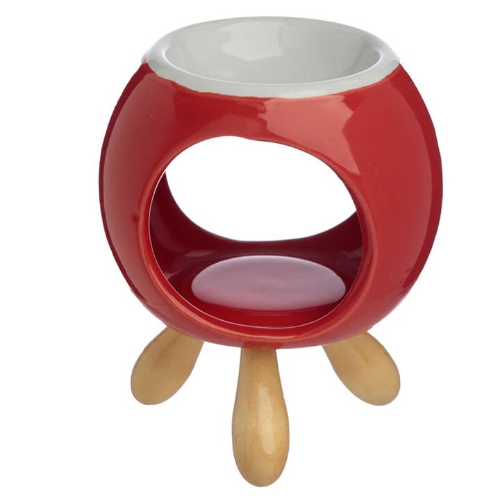 Puckator Ltd – wholesale Oil warmer – Eden Round Ceramic Oil Burner with Feet