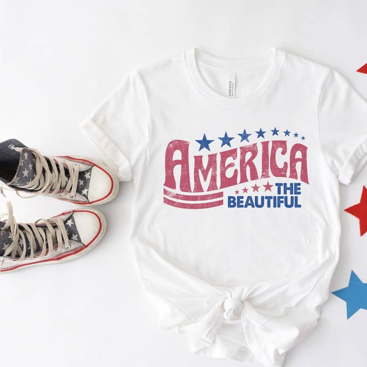 America The Beautiful T-shirt for wholesale by VibeClothing