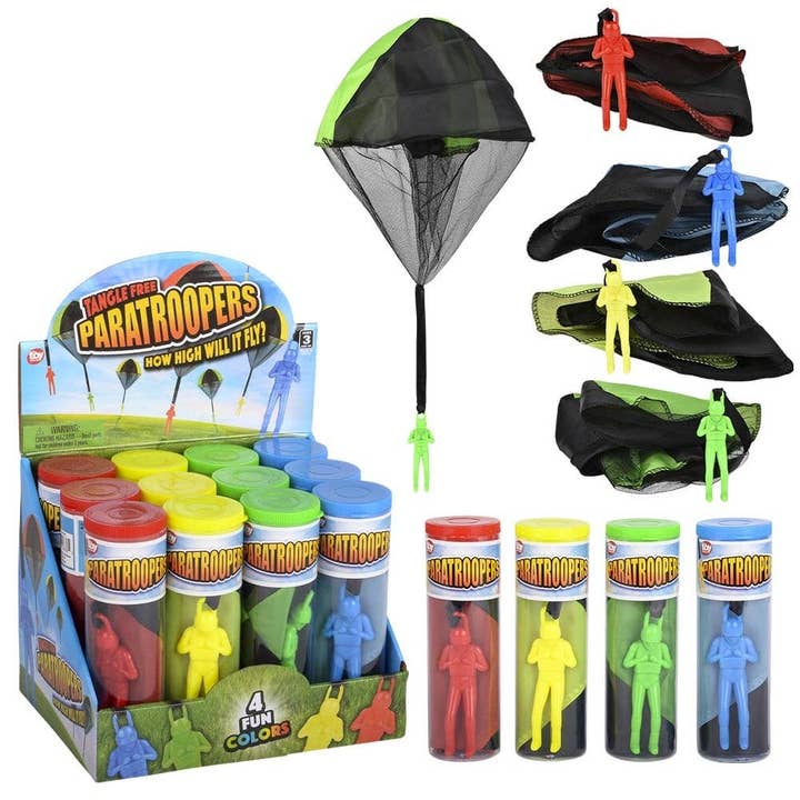 4" PARATROOPER LLB kids toys for wholesale by La Luna Bella - Toys