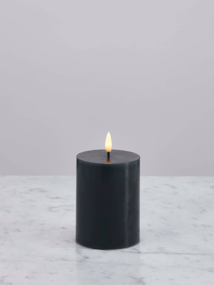 Vela LED Gris Oscuro 9 cm para venta al por mayor de Norway Designstudio