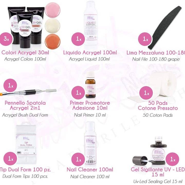 Pics Nails - Wholesale Nailcare set - Acrygel Complete Kit Prof. Acrylic Gel Nail Extension1