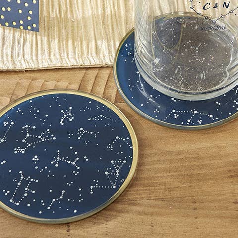 Kate Aspen - Wholesale Coasters - Under the Stars Glass Coaster (Set of 2)