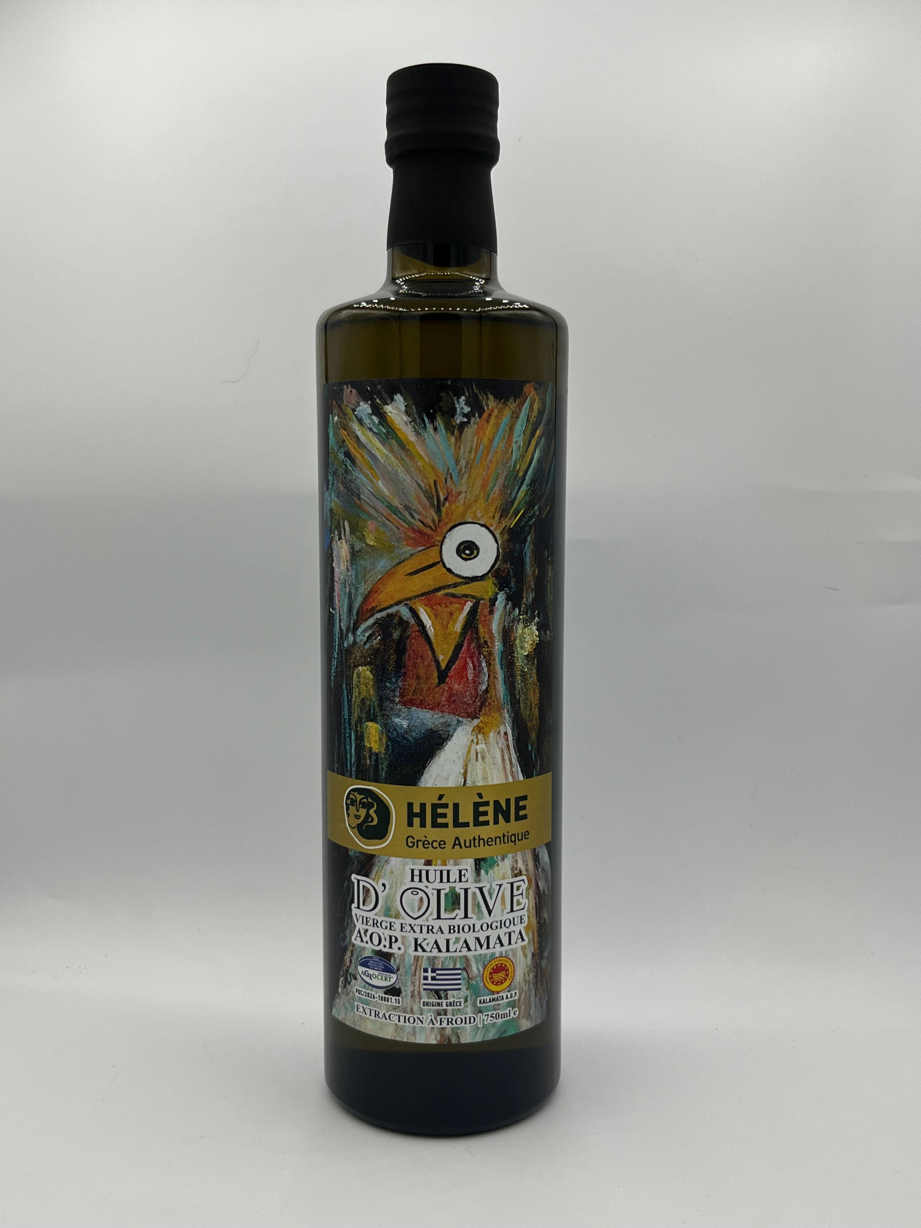 Helene Delices Grecs - Wholesale Olive Oil - Organic extra virgin olive oil A.O.P Kalamata 750 mL0