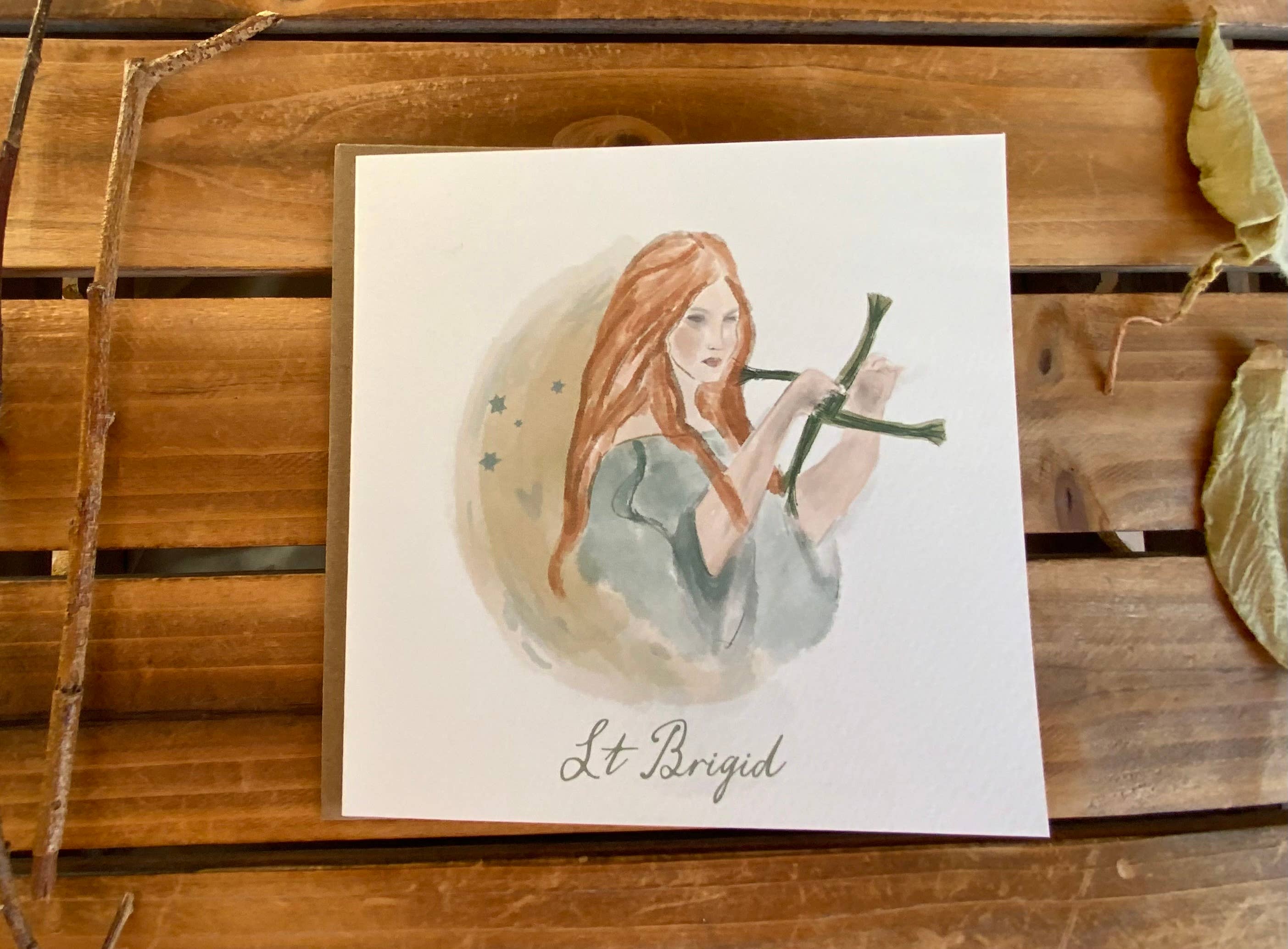 PaperTwigs Designs - Wholesale St. Patrick's Day Card - Beautiful Brigid - St Brigids Day 0