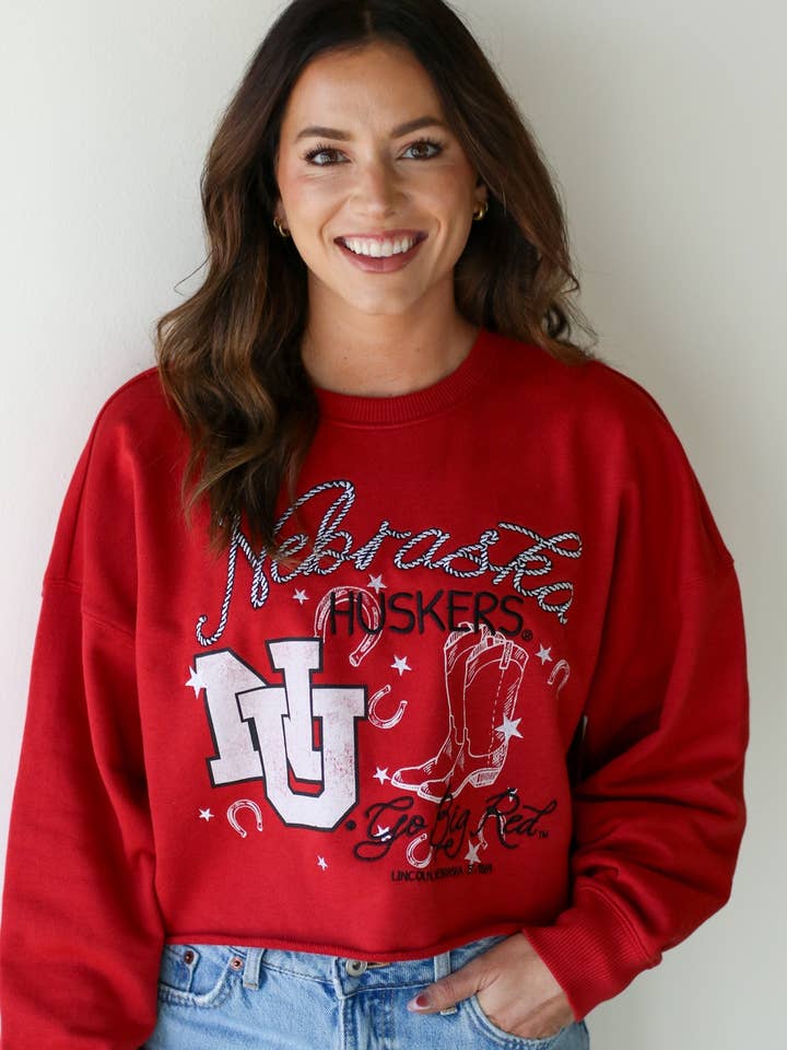 Nebraska Vault Vibe Kort Långärmad för wholesale av Gameday Social Apparel Co.®