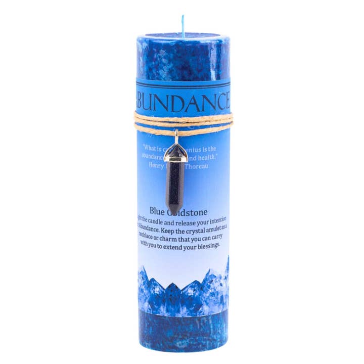 Down To Earth - Wholesale Pillar candle - Crystal Energy Pillar Candle.25