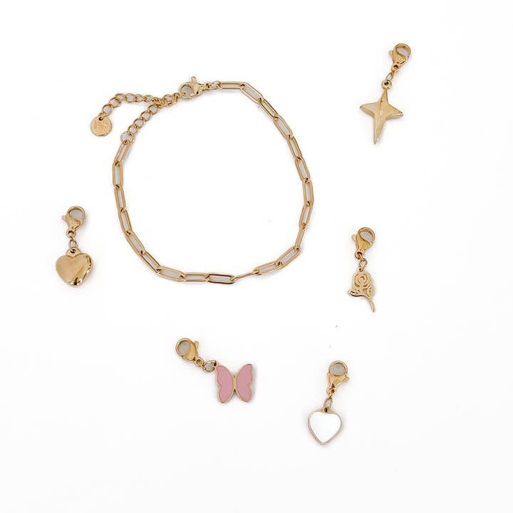Pretty Simple - Venta al por mayor Pulseras de abalorios/colgantes - Pulseras Chanelle Charm Bar - Impermeables al por mayor5