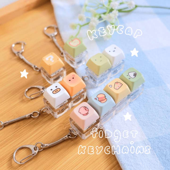 Keycap Fidget Keychains for wholesale by byUme Co.
