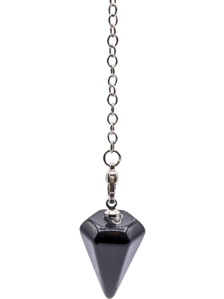 Black Agate Crystal Pendulum for wholesale by Enchanted Soul