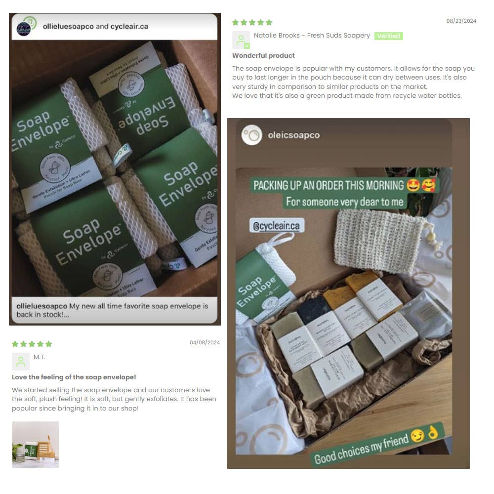 Soap Envelope - Wholesale Soap Pouch/Sack/Bag - Soap Envelope - pouch for bar soap, soap bag Deep Exfoliator9