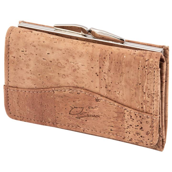 beige Himiko cork wallet for wholesale on Faire
