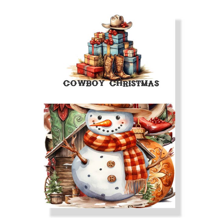 SSC Wholesale - Wholesale Craft Supplies - Cowboy Christmas Scrapbook Embellishments - 3 Packs