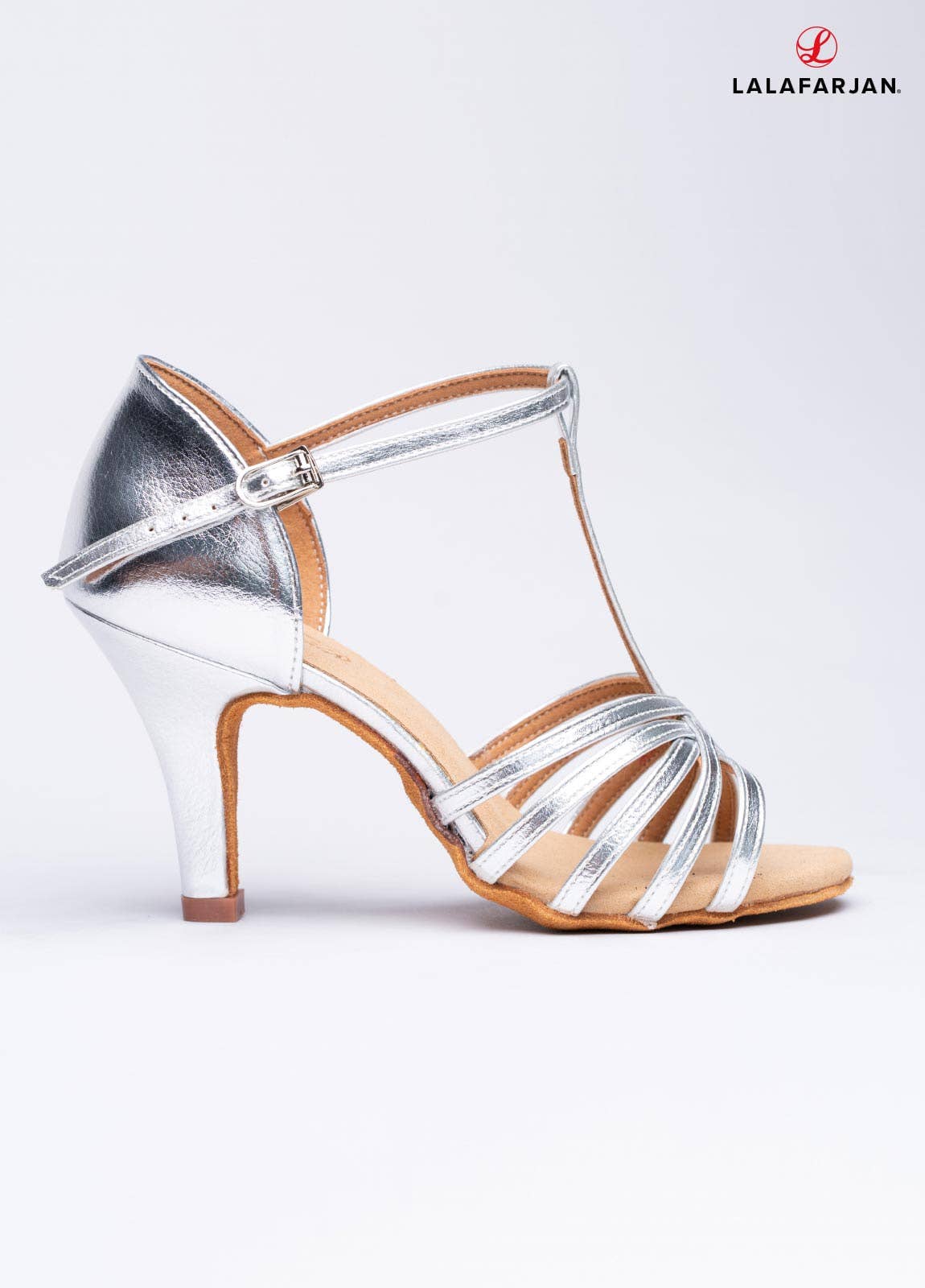 Lalafarjan & Lalafarjan GbR - Wholesale High Heels - Women's - Dance shoes - amber - silver - leather - stiletto - 8,5 cm1