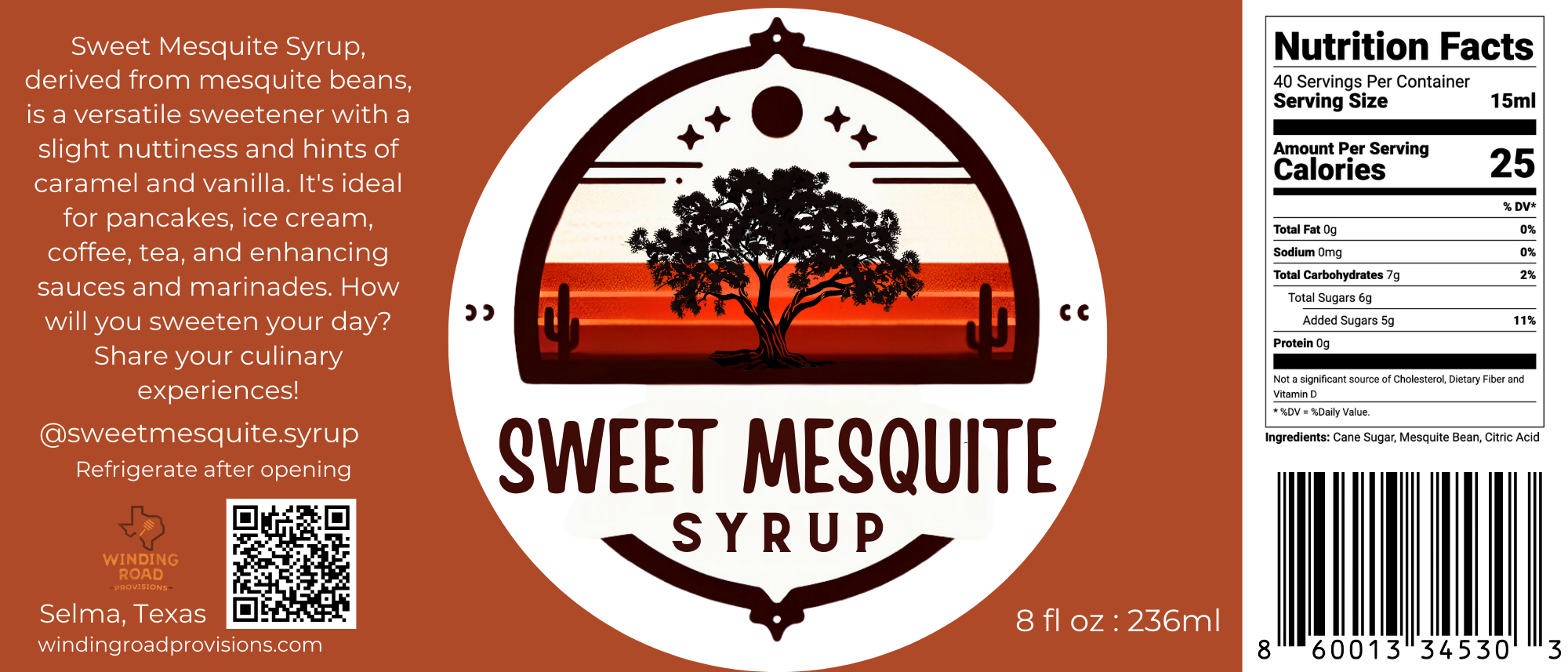 Sweet Mesquite - Vendita all'ingrosso Sciroppi aromatizzati - Sciroppo di Mesquite Dolce9