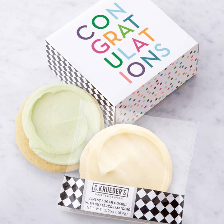 C.Krueger's - Wholesale Cookie - Congratulations Duo Sampler - Iced Cookies