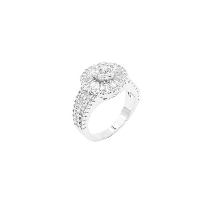 Shopping2help – wholesale Ring med flera stenar – CZ förskönat rund ring