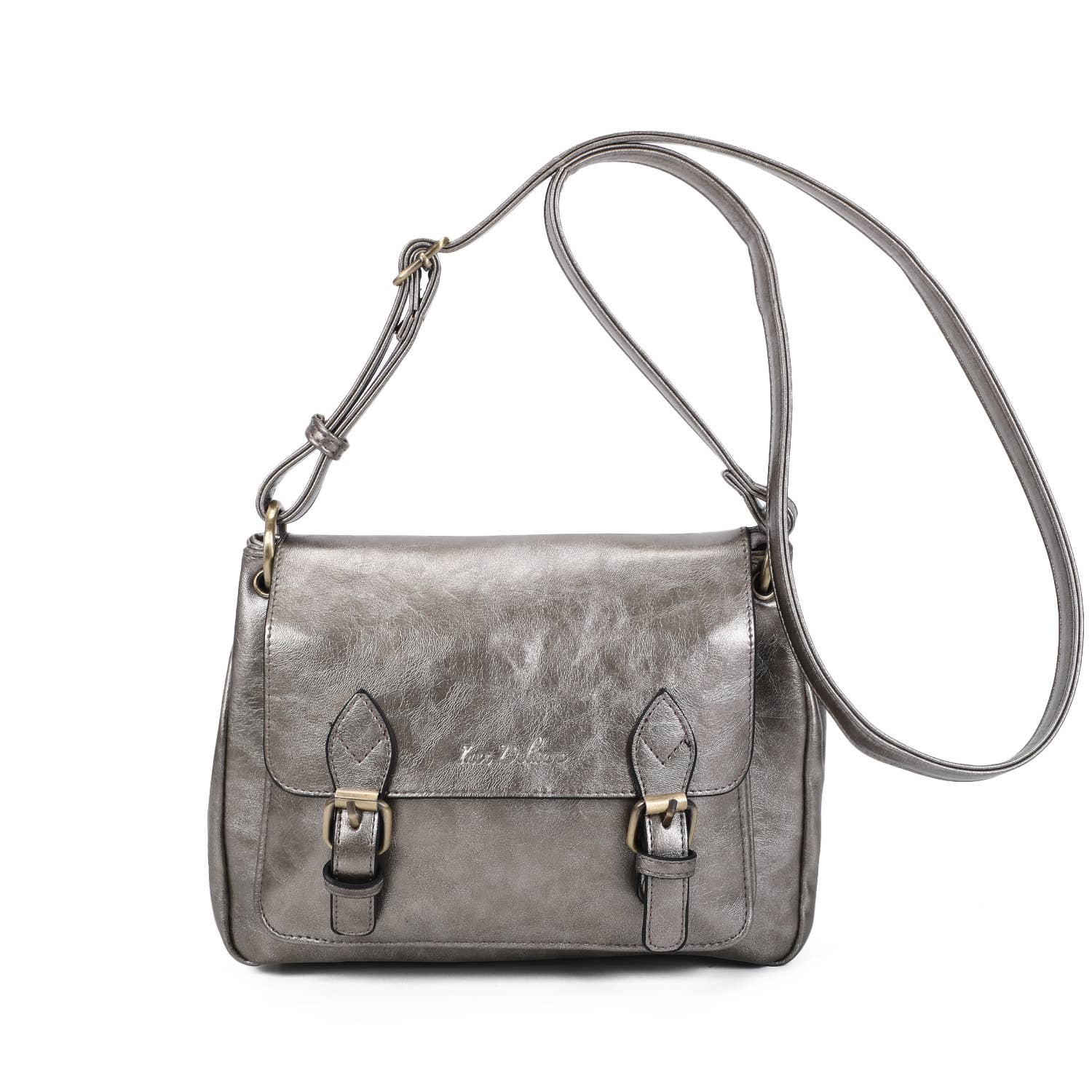 INES DELAURE - Wholesale Shoulder Bag - Women's - Compartmentalized satchel, satchel shape, medium size3