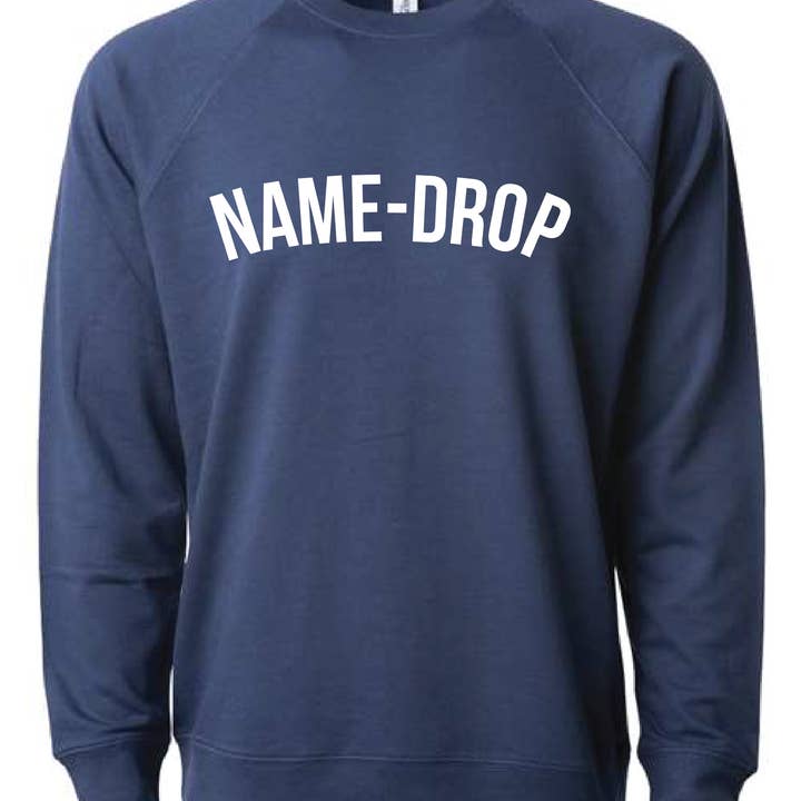 Nom-Drop Simple City Flocked Bay Crewneck pour la vente par Direction Apparel