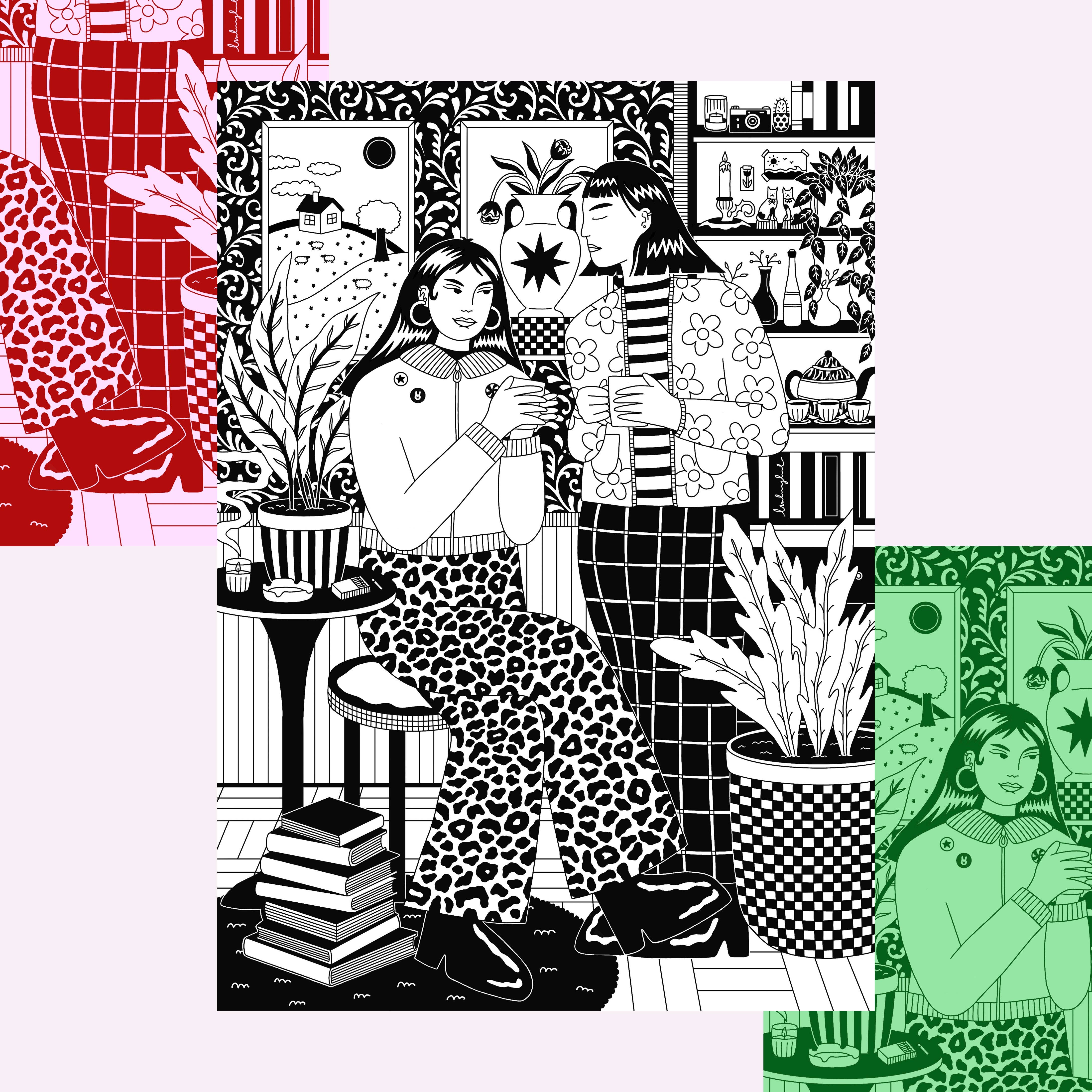 Eva Malley – wholesale Art print – AFTERNOON PRINT (A4)0