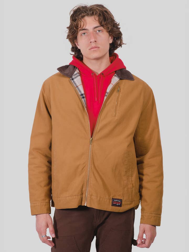 Lined Washed Canvas Jacket for wholesale by Brooklyn Cloth