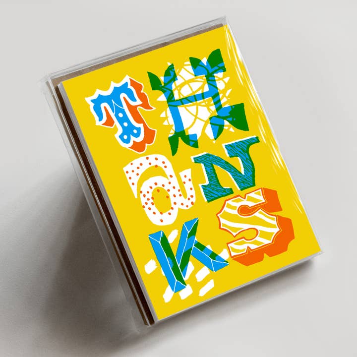 thanks type boxed type for wholesale by Hammerpress