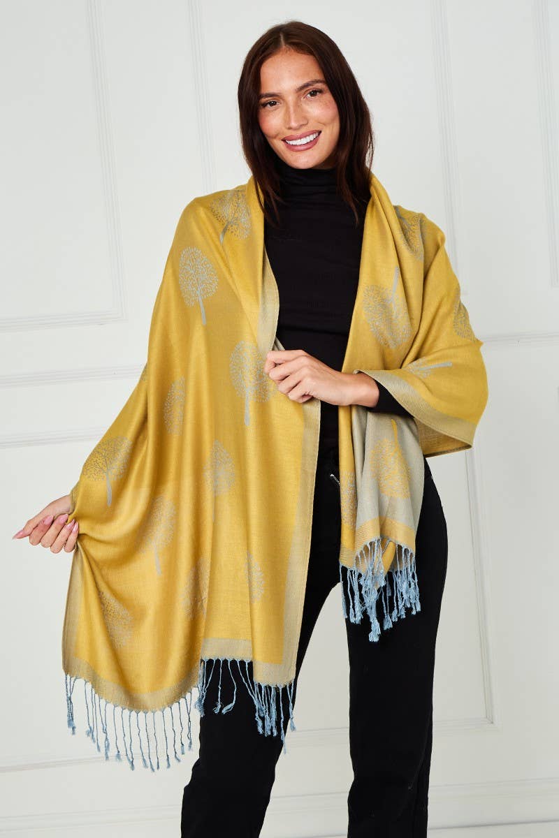 Superbia – wholesale Scarf – Women's – Super Soft Pashmina Scarf Shawl Wrap-2412 Life Tree32