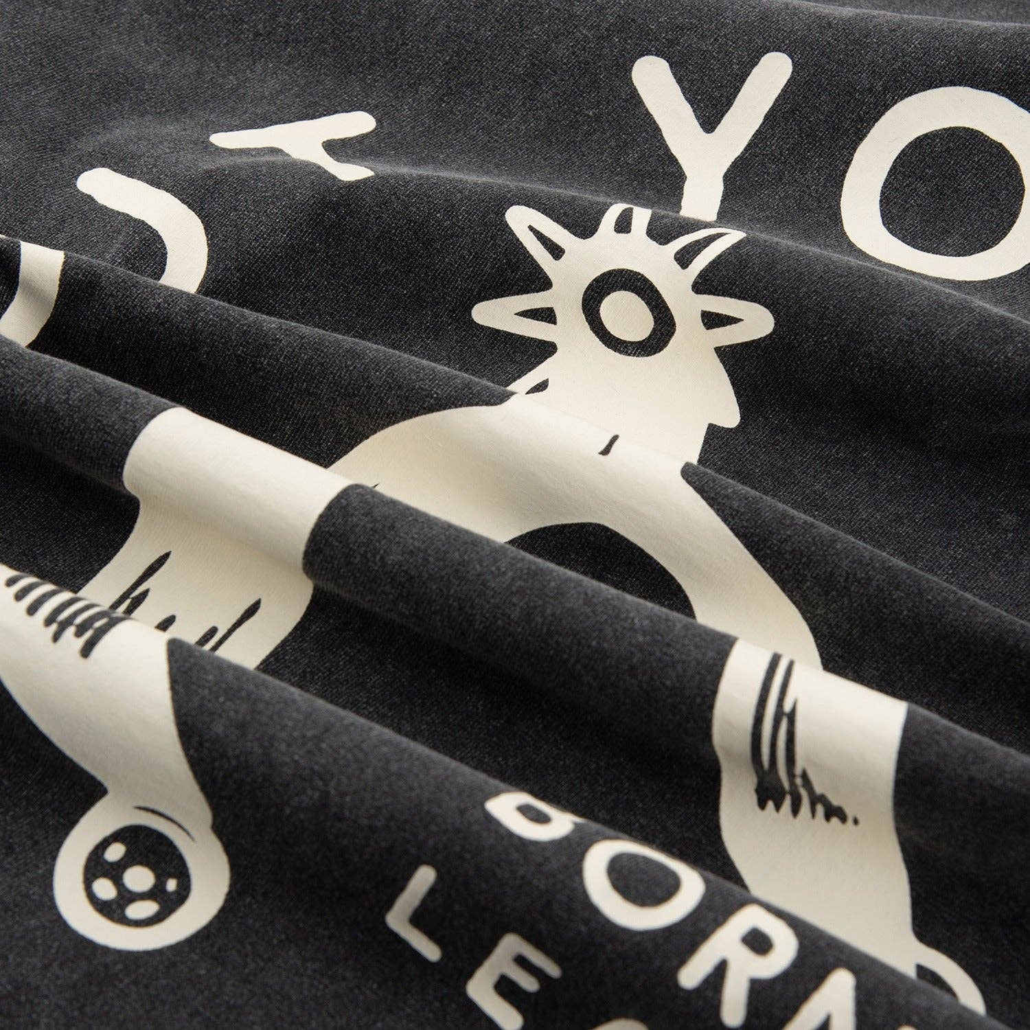 Out Yonder - Wholesale Screen Printed T-Shirt - Unisex - Spur Boxy Tee (Vintage Black)2