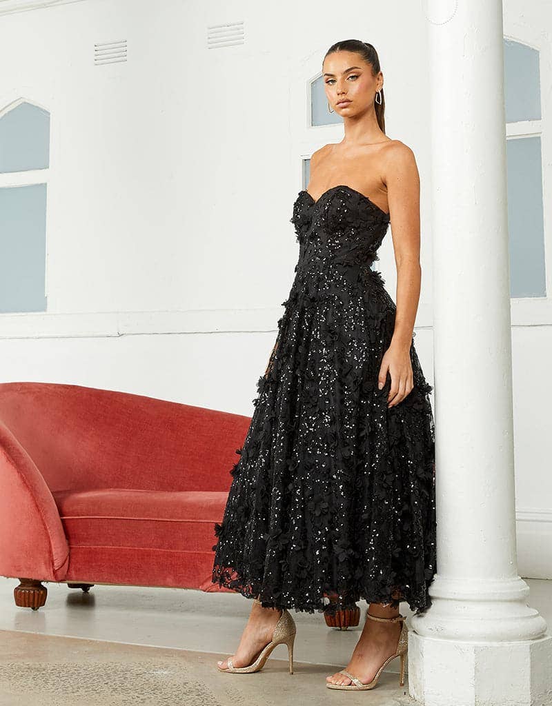 Bariano - Wholesale Dress - Women's - ADELA SWEETHEART PETAL MIDI B41D01S10