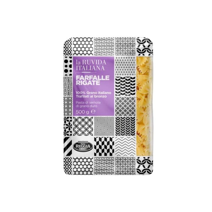 Made in eatalia - Vendita all'ingrosso Pasta - Pasta Reggia Farfalle Rigate 500g La Ruvida Italiana