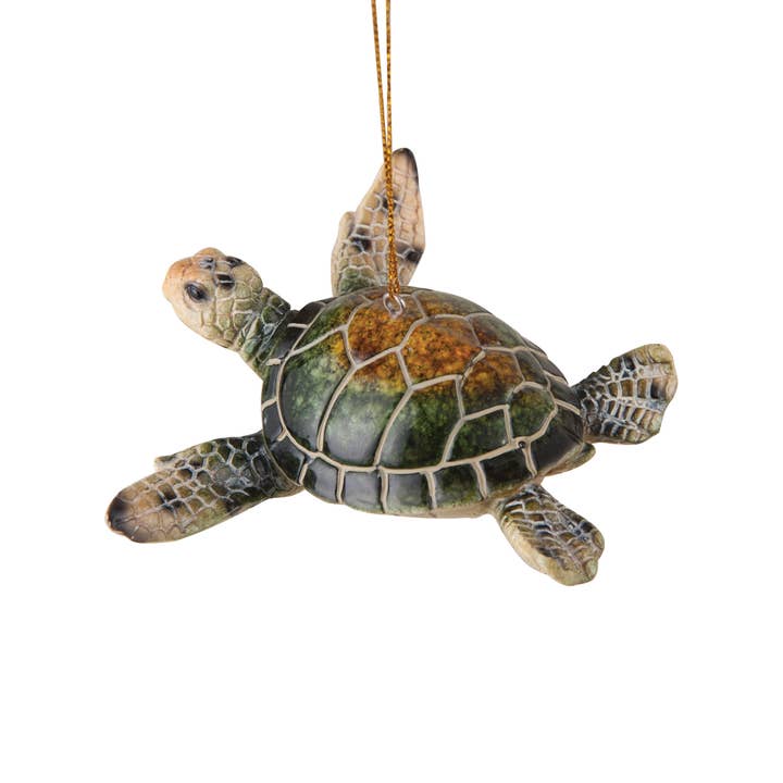C&F Home - Wholesale Ornament - Christmas Cozumel Reef Green Sea Turtle Ornament