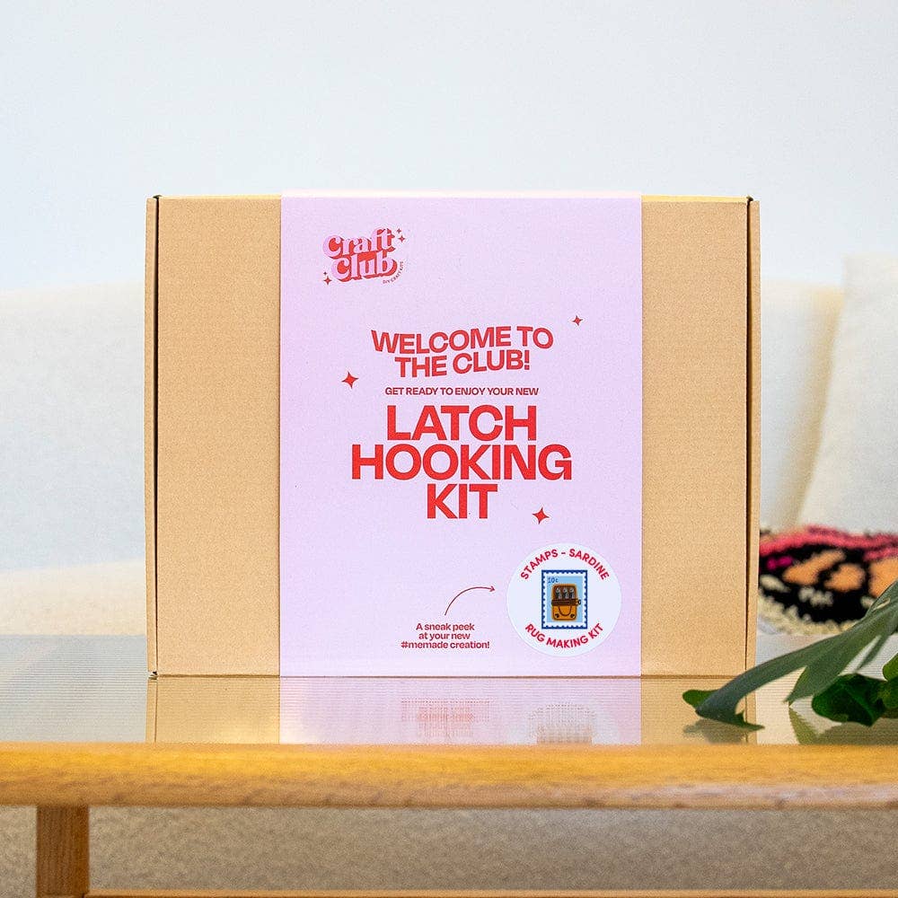 Craft Club - Wholesale DIY Craft Kit - Sardine Stamps - XL Latch Hook Rug Kit6