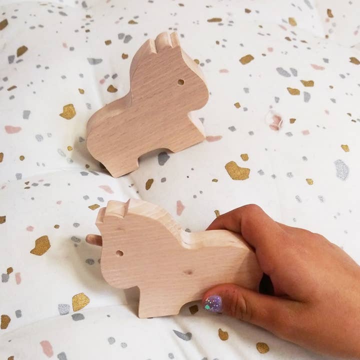 Paulette Et Sacha - Wholesale Wood Toy - Kids - Wooden toy - The horse and the unicorn1