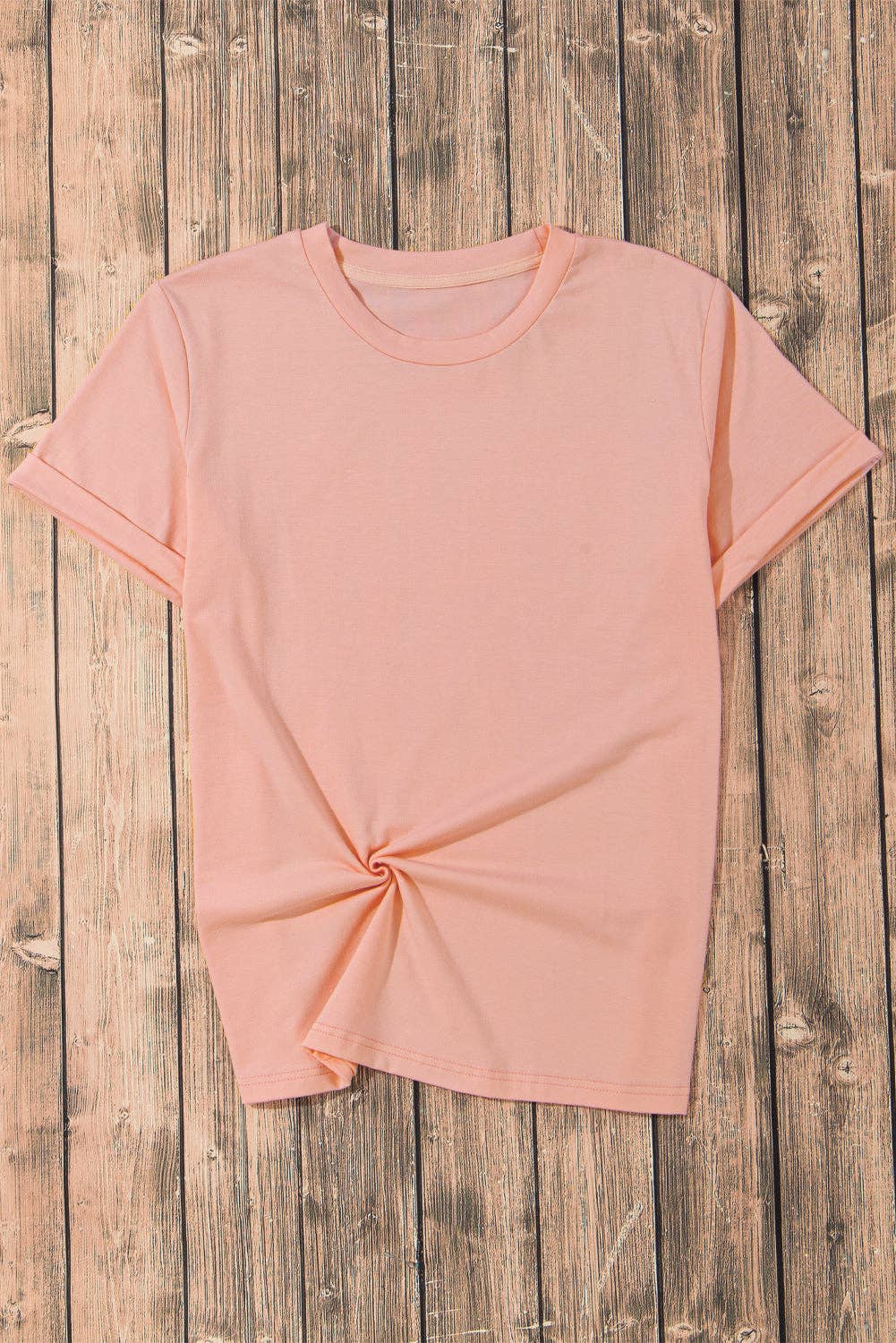 PRETTY BASH - Wholesale T-Shirt - Women's - Solid Short Sleeve Crew Neck Tee17
