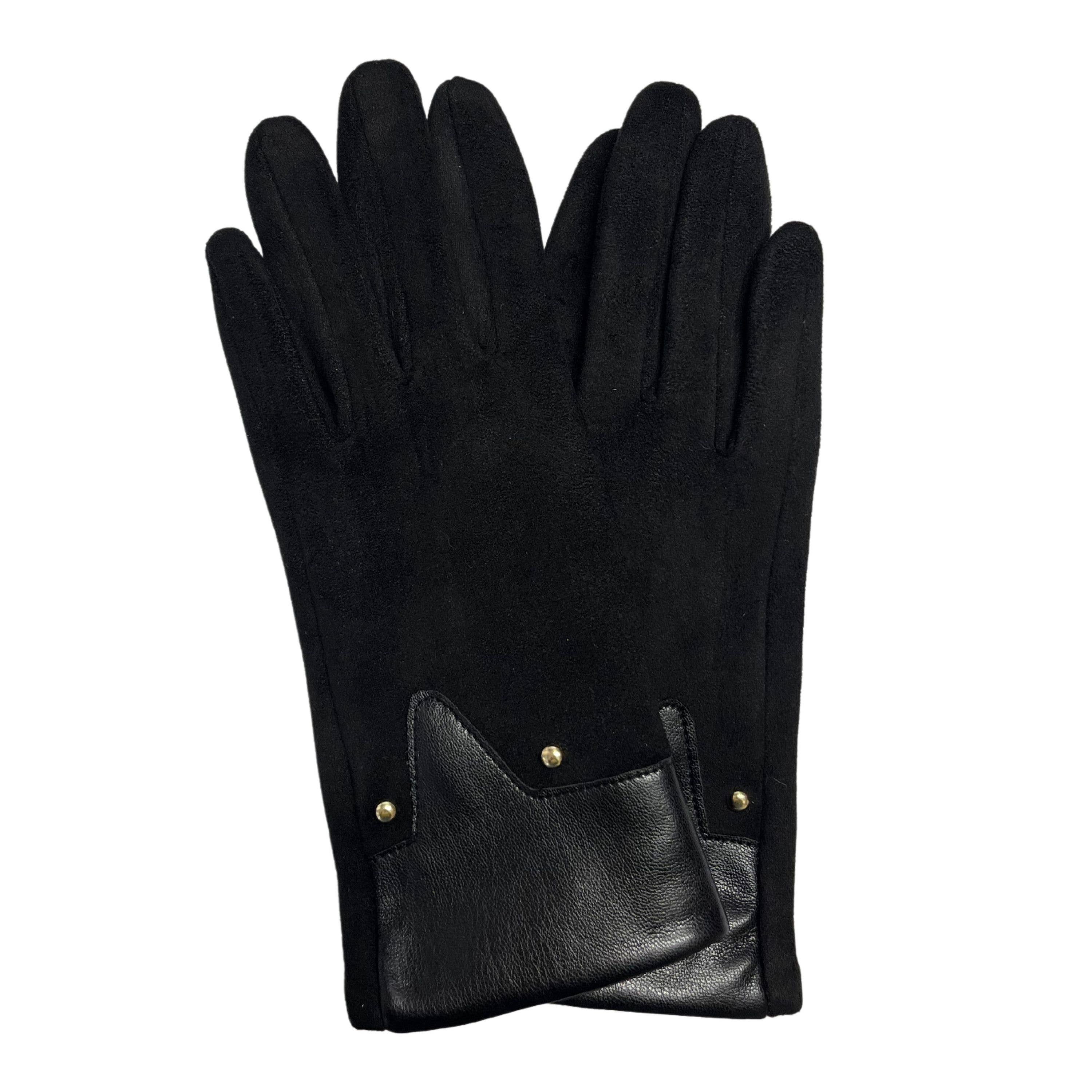 Marcus Adler - Wholesale Gloves – Women's - Suede Glove with Vegan Leather Trim 0