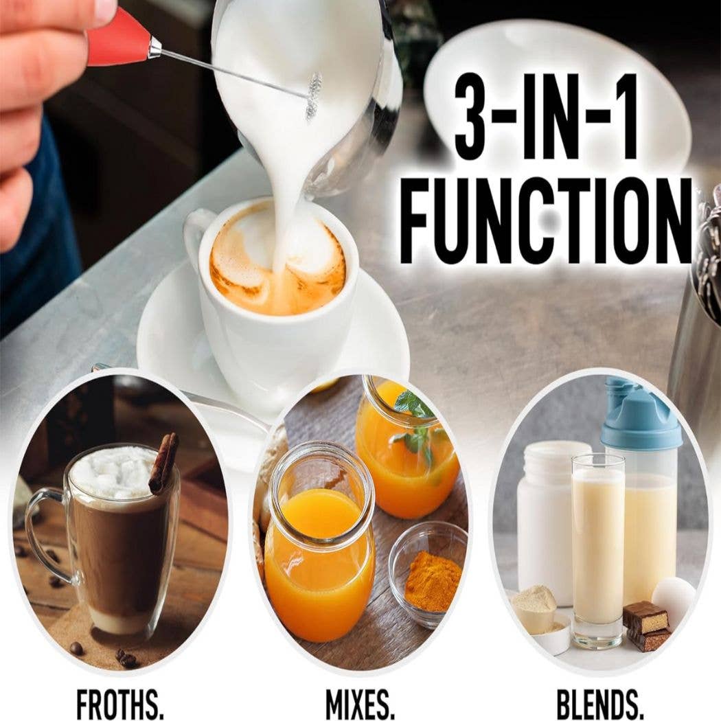 Zulay Kitchen - Wholesale Kitchen Tool/Gadget - Powerful Handheld Milk Frother - With Stand45