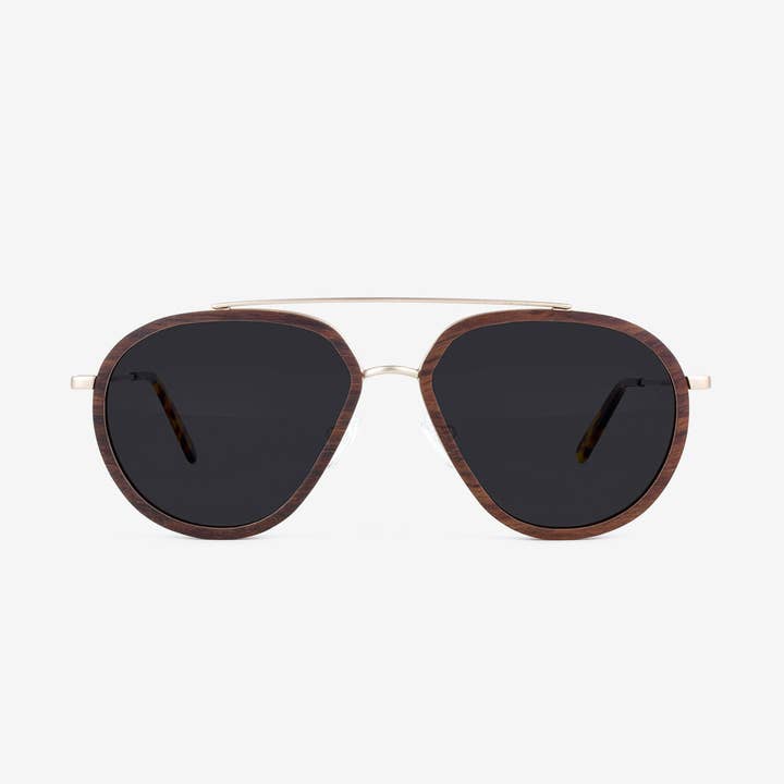 Tommy Owens - Wholesale Sunglasses - Unisex - Aventura - Metal & Wood Sunglasses0