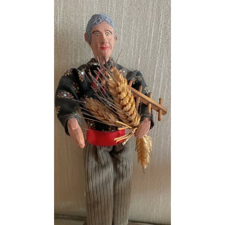 La Maisonnette – wholesale Decorative figurine – Santon Vintage Provencal Harvesting Wheat2