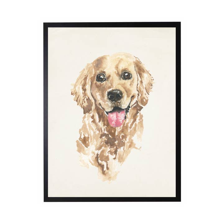 Antique Curiosities Inc – wholesale Art print – Watercolor Golden Retriever