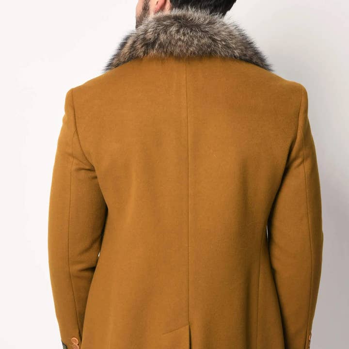 Lodevole – wholesale Kappa – Herr – Mink Krage Kappa Kamel Brun