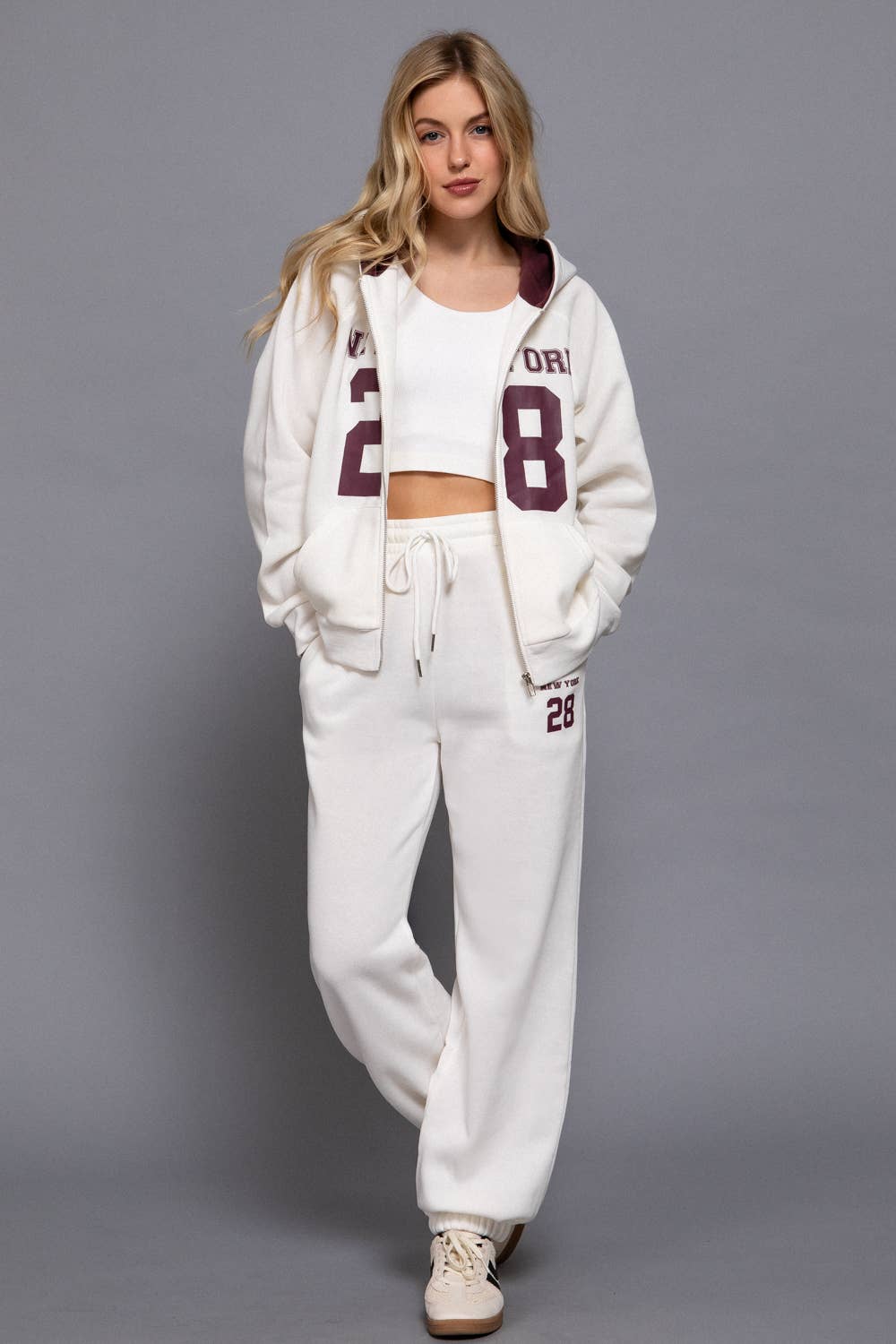 Active Basic | Active USA - Vendita all'ingrosso Pantaloni sportivi/da jogging - Donna - Pantaloni jogger in pile stampato all'interno15